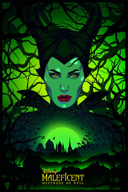 Maleficent Mistress Of Evil Movie 2020 Film Poster Wall Art Print Home Wall Decor - xonomax
