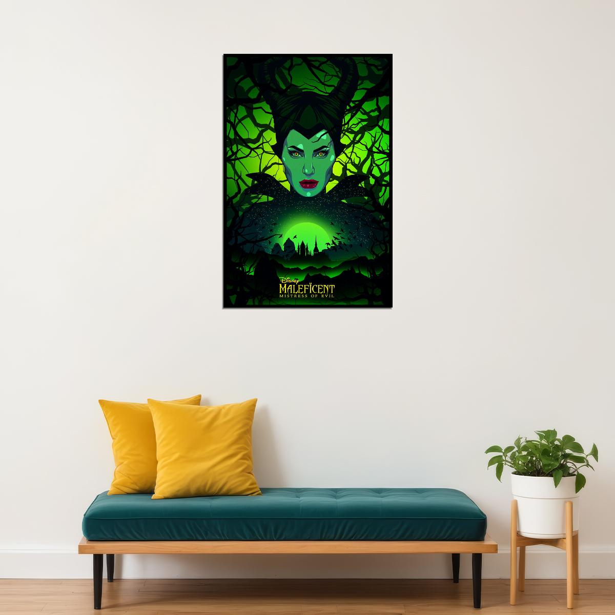 Maleficent Mistress Of Evil Movie 2020 Film Poster Wall Art Print Home Wall Decor - xonomax