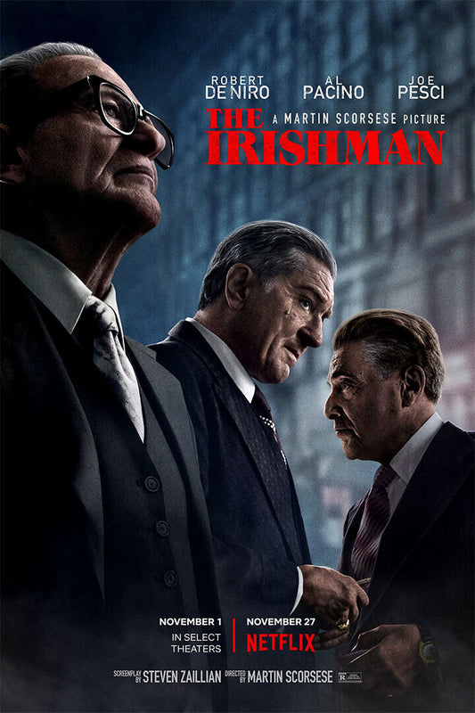 The Irishman 2019 Movie Biography Crime Drama Poster Wall Art Print Home Wall Decor - xonomax
