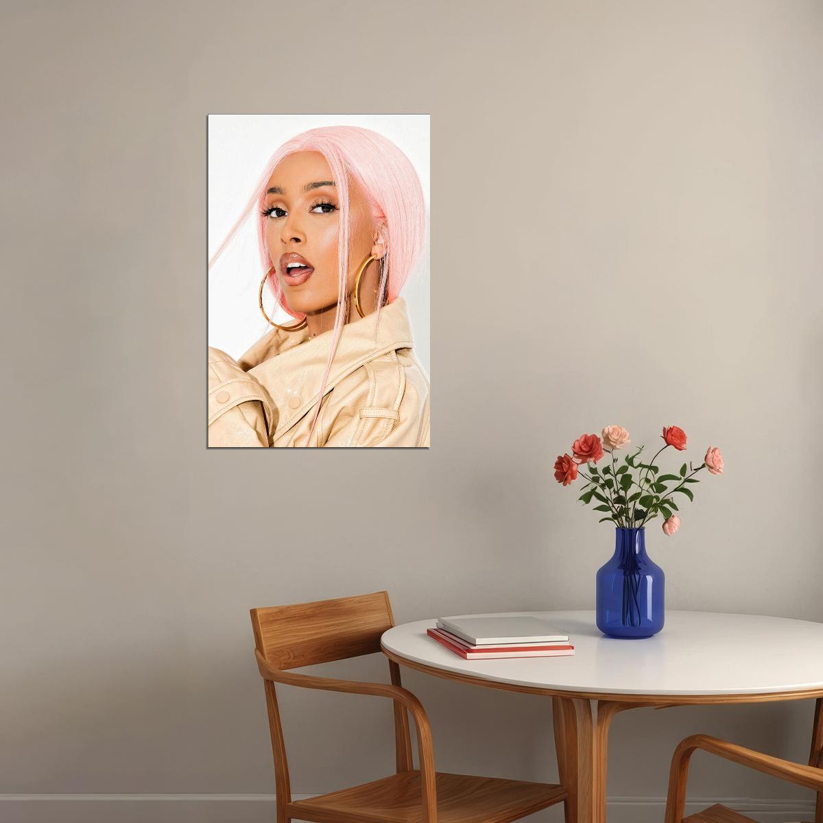 Doja Cat Hip Hop Rap Sexy Singer Star Songwriter Poster Wall Art Print Home Wall Decor - xonomax