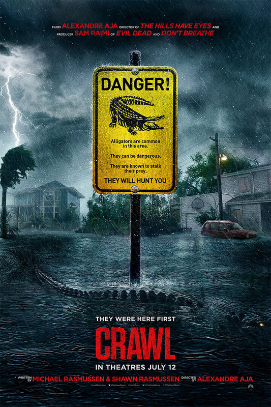 Crawl Hot New 2019 Horror Movie Alexandre Aja Poster Wall Art Print Home Wall Decor - xonomax