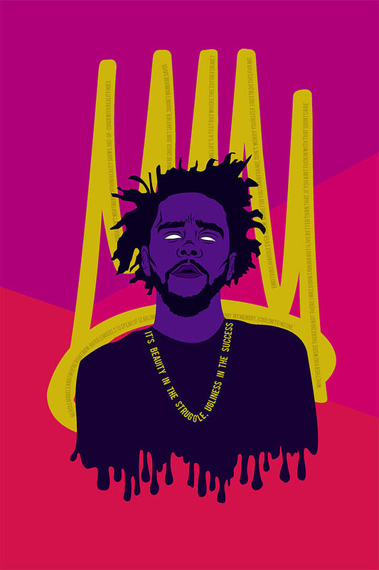 J Cole Rap Hip Hop Music Singer Star Poster Wall Art Print Home Wall Decor - xonomax