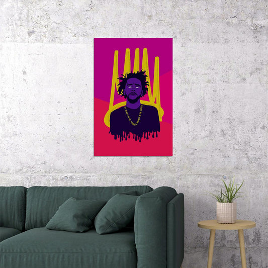 J Cole Rap Hip Hop Music Singer Star Poster Wall Art Print Home Wall Decor - xonomax