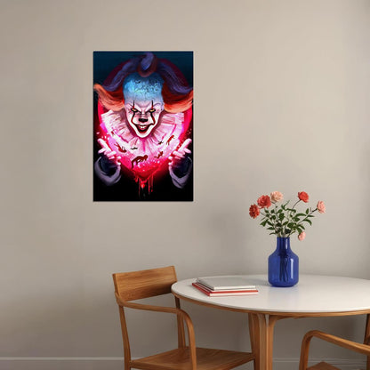 It Chapter 2 2019 Movie Horror Pennywise Poster Wall Art Print Home Wall Decor - xonomax