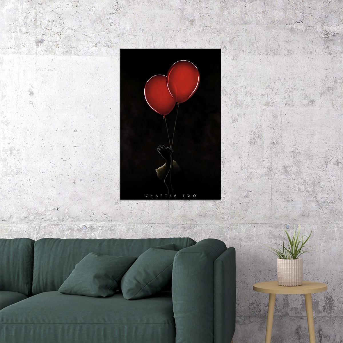 It Chapter 2 Pennywise Stephen King Horror 2019 Movie Action Poster Wall Art Print Home Wall Decor - xonomax