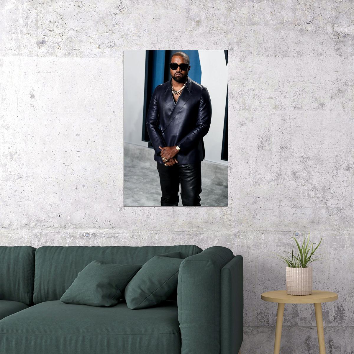 Kanye West Rapper Hip Hop Music Star Time Fashion Poster Wall Art Print Home Wall Decor - xonomax