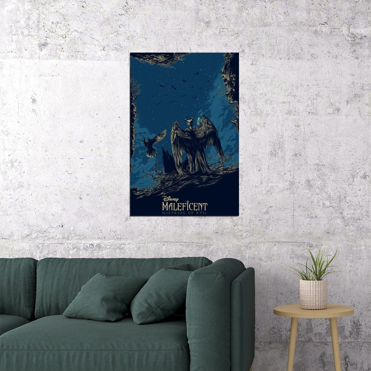 Maleficent Mistress Of Evil Movie 2019 Fantasy Poster Wall Art Print Home Wall Decor - xonomax