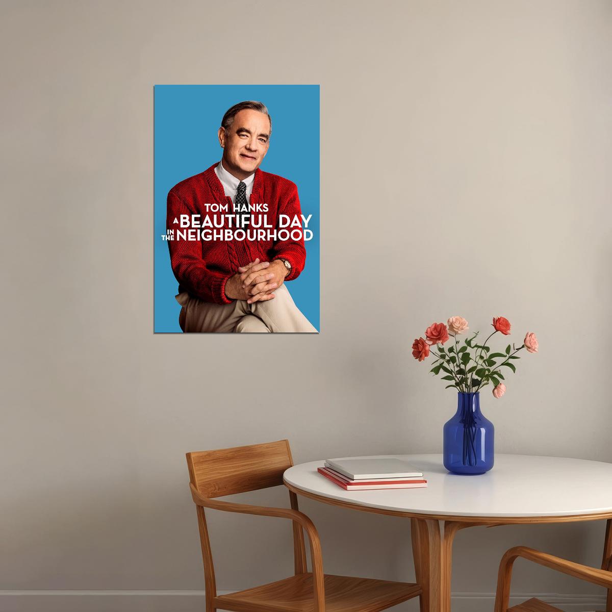 A Beautiful Day In The Neighborhood Movie Tom Hanks Poster Wall Art Print Home Wall Decor - xonomax