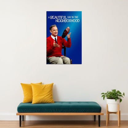 A Beautiful Day In The Neighborhood 2019 Movie Tom Hanks Poster Wall Art Print Home Wall Decor - xonomax
