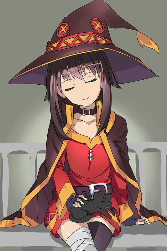 Megumin Konosuba Anime Movie Comedy Action Poster Wall Art Print Home Wall Decor