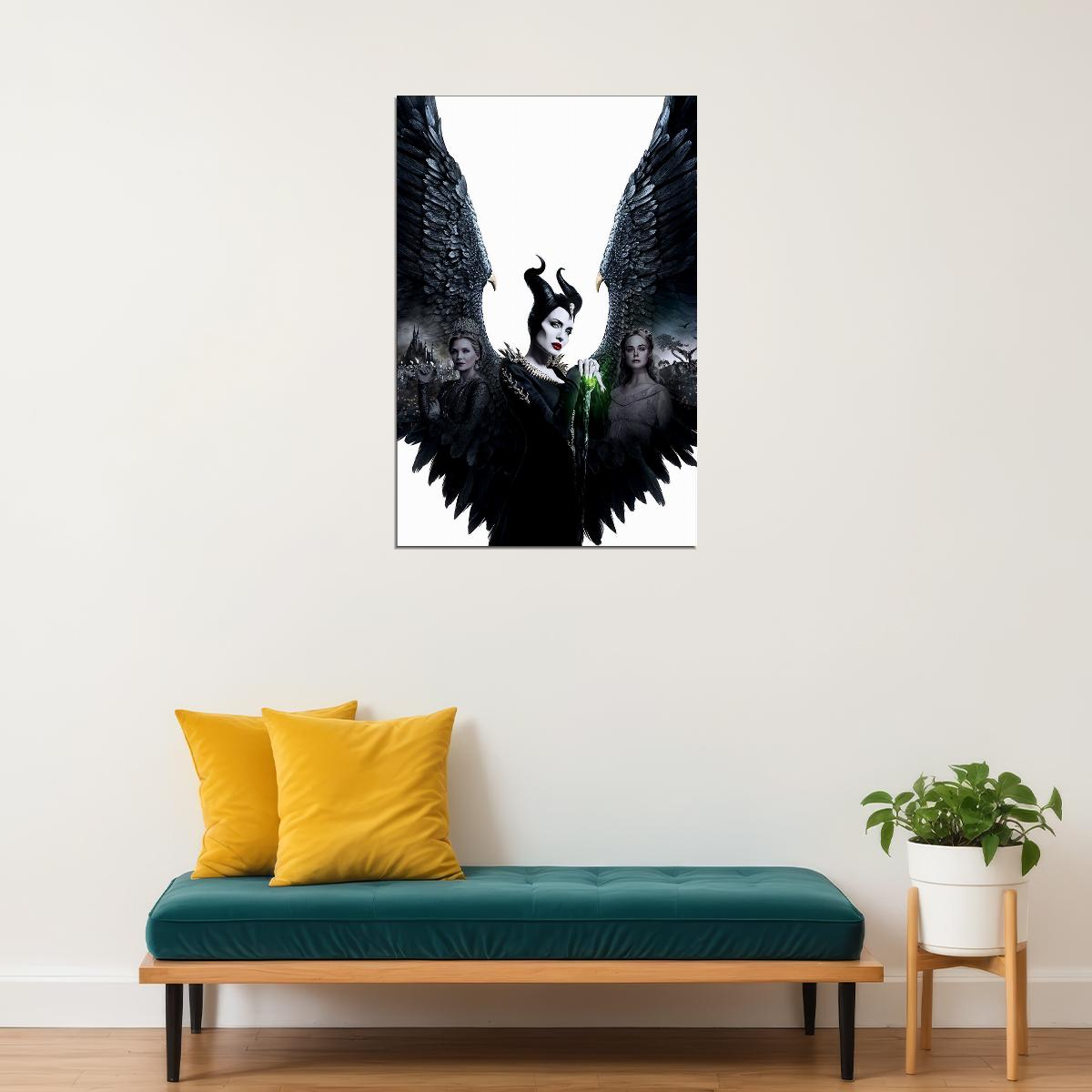 Maleficent Mistress Of Evil Movie 2019 Excitement Poster Wall Art Print Home Wall Decor - xonomax