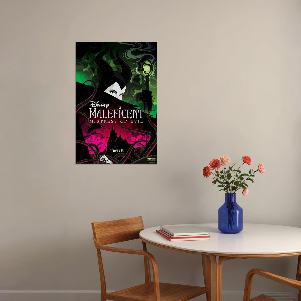 Maleficent Mistress Of Evil Movie 2019 Poster Wall Art Print Home Wall Decor - xonomax