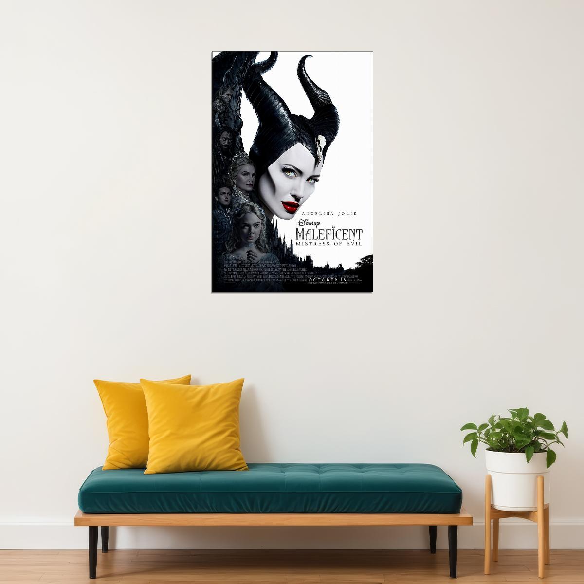 Maleficent Mistress Of Evil Movie 2019 Fantasy Poster Wall Art Print Home Wall Decor - xonomax