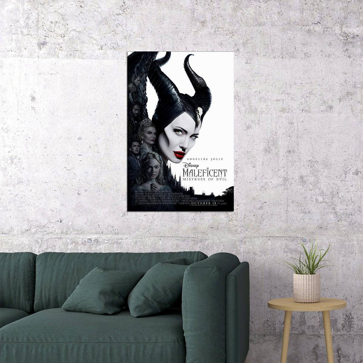 Maleficent Mistress Of Evil Movie 2019 Fantasy Poster Wall Art Print Home Wall Decor - xonomax