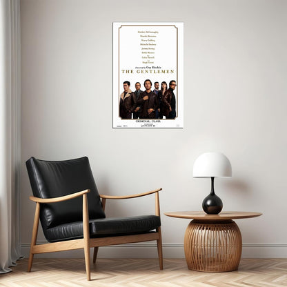The Gentlemen Movie Actors Adventure Poster Wall Art Print Home Wall Decor - xonomax