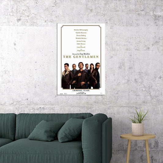 The Gentlemen Movie Actors Adventure Poster Wall Art Print Home Wall Decor - xonomax