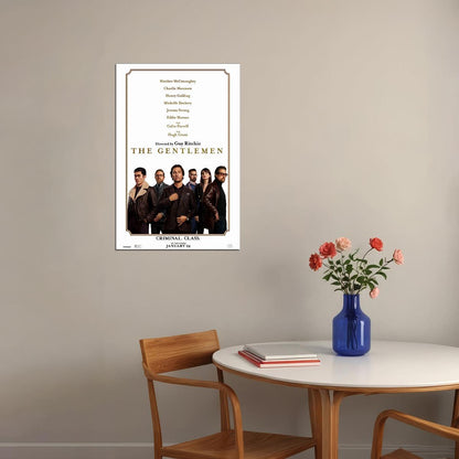 The Gentlemen Movie Actors Adventure Poster Wall Art Print Home Wall Decor - xonomax
