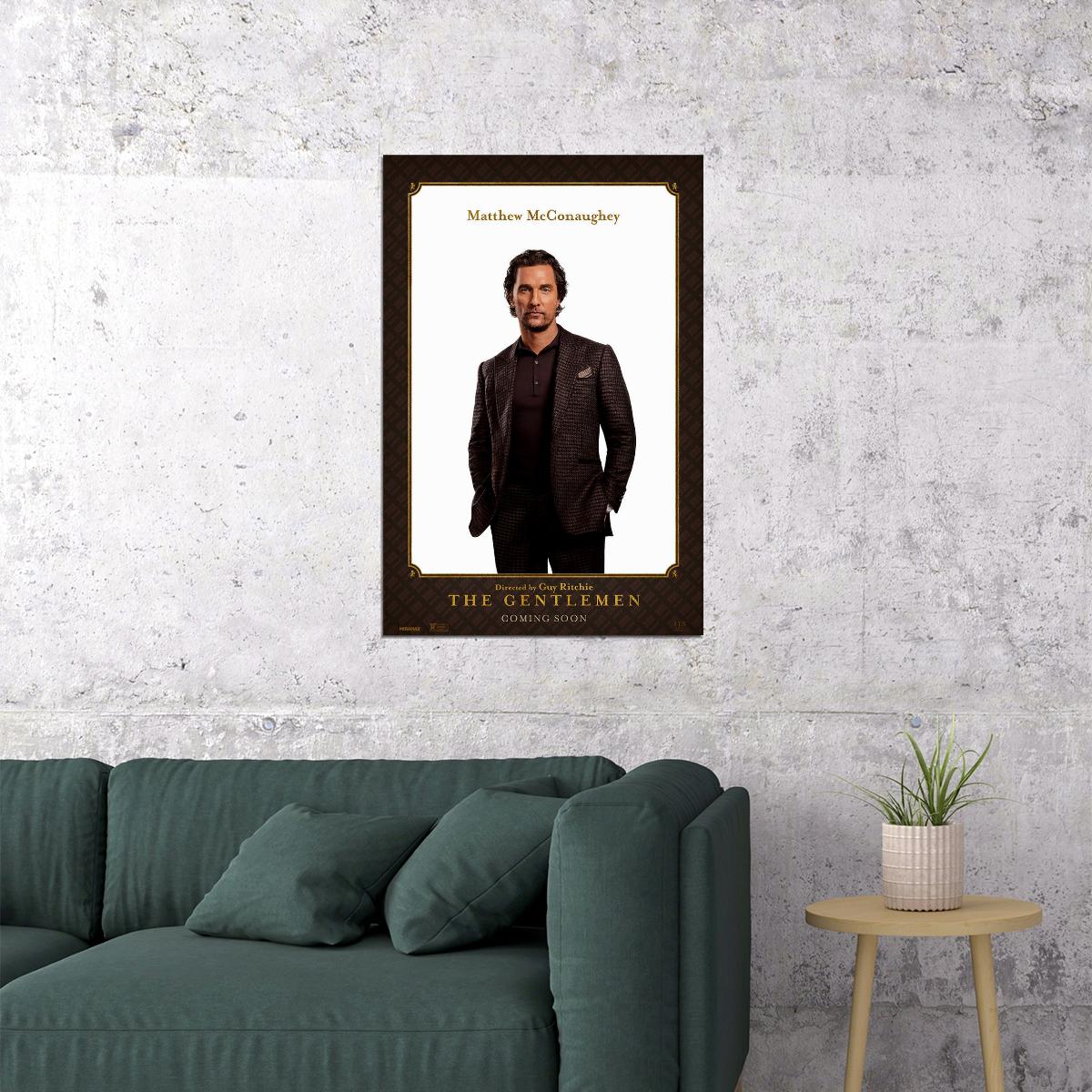 The Gentlemen Movie Crime Comedy Poster Wall Art Print Home Wall Decor - xonomax