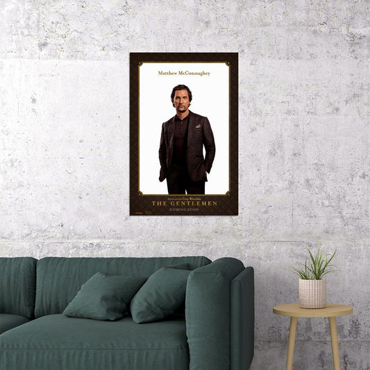 The Gentlemen Movie Crime Comedy Poster Wall Art Print Home Wall Decor - xonomax