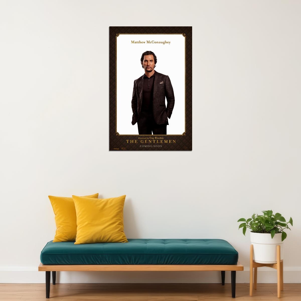 The Gentlemen Movie Crime Comedy Poster Wall Art Print Home Wall Decor - xonomax