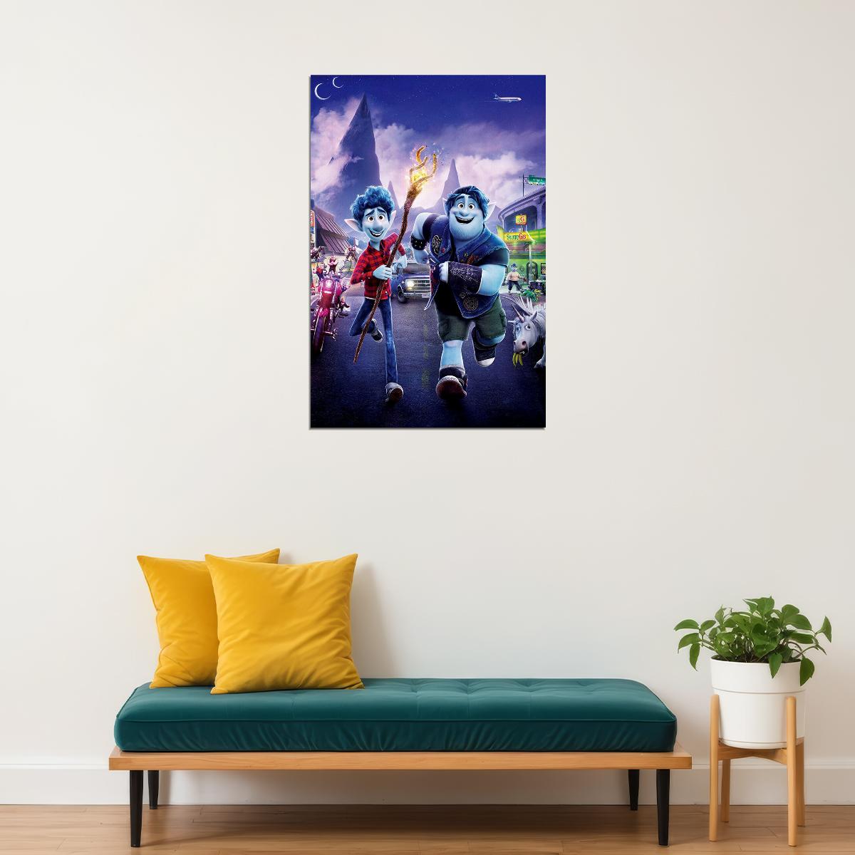 Onward Movie Tom Holland Animation Action Poster Wall Art Print Home Wall Decor - xonomax