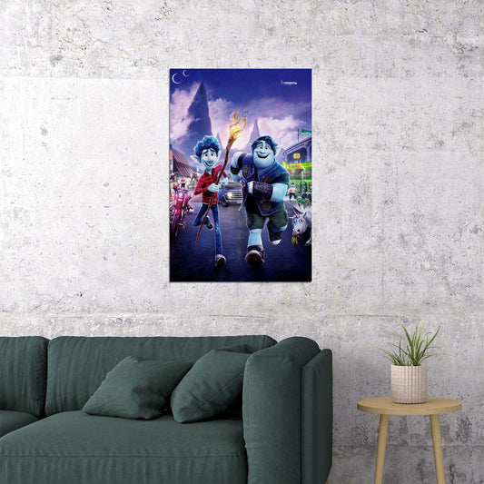 Onward Movie Tom Holland Animation Action Poster Wall Art Print Home Wall Decor - xonomax