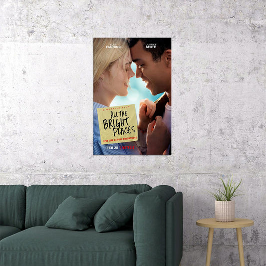 All The Bright Places Movie 2020 Elle Fanning Poster Wall Art Print Home Wall Decor - xonomax