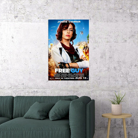 Free Guy Movie 2020 Action Comedy Poster Wall Art Print Home Wall Decor - xonomax