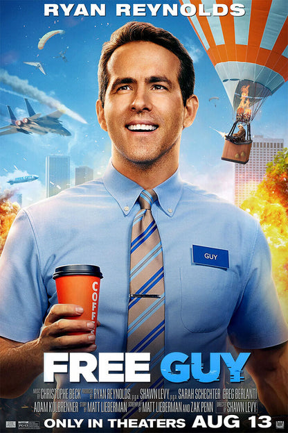 Free Guy 2020 Movie They Got A Guy Entertainment Poster Wall Art Print Home Wall Decor - xonomax