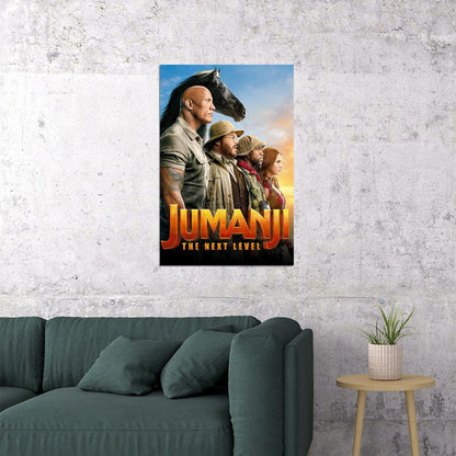 Jumanji 2020 Movie The Next Level Adventure Poster Wall Art Print Home Wall Decor - xonomax