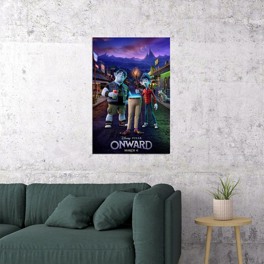 Onward 2020 Movie Tom Holland Comedy Poster Wall Art Print Home Wall Decor - xonomax