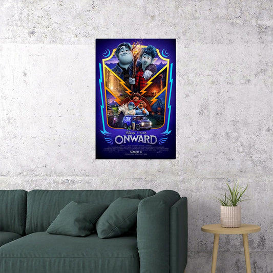 Onward Movie 2020 March Tom Holland Action Comedy Poster Wall Art Print Home Wall Decor - xonomax