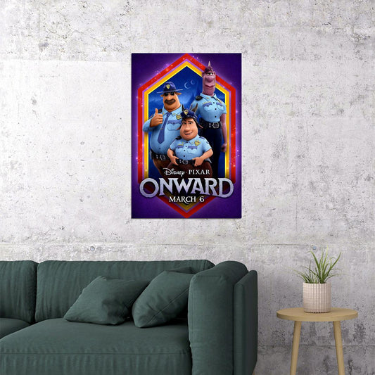 Onward Movie 2020 Animation Action Comedy Poster Wall Art Print Home Wall Decor - xonomax