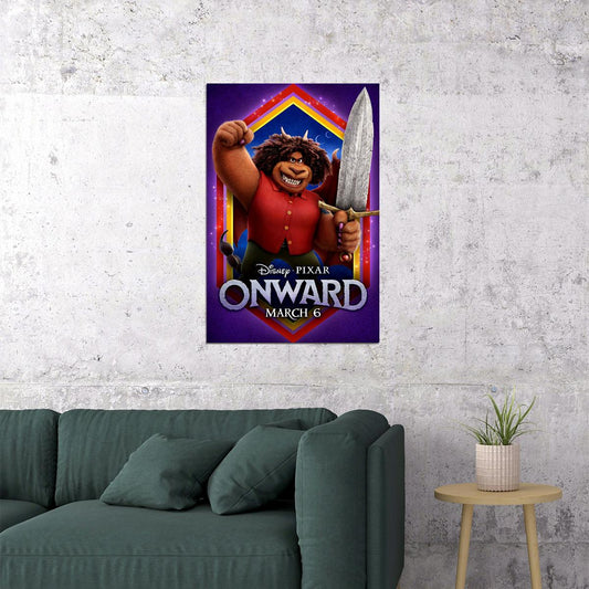 Onward Movie Tom Holland Comedy Action Poster Wall Art Print Home Wall Decor - xonomax
