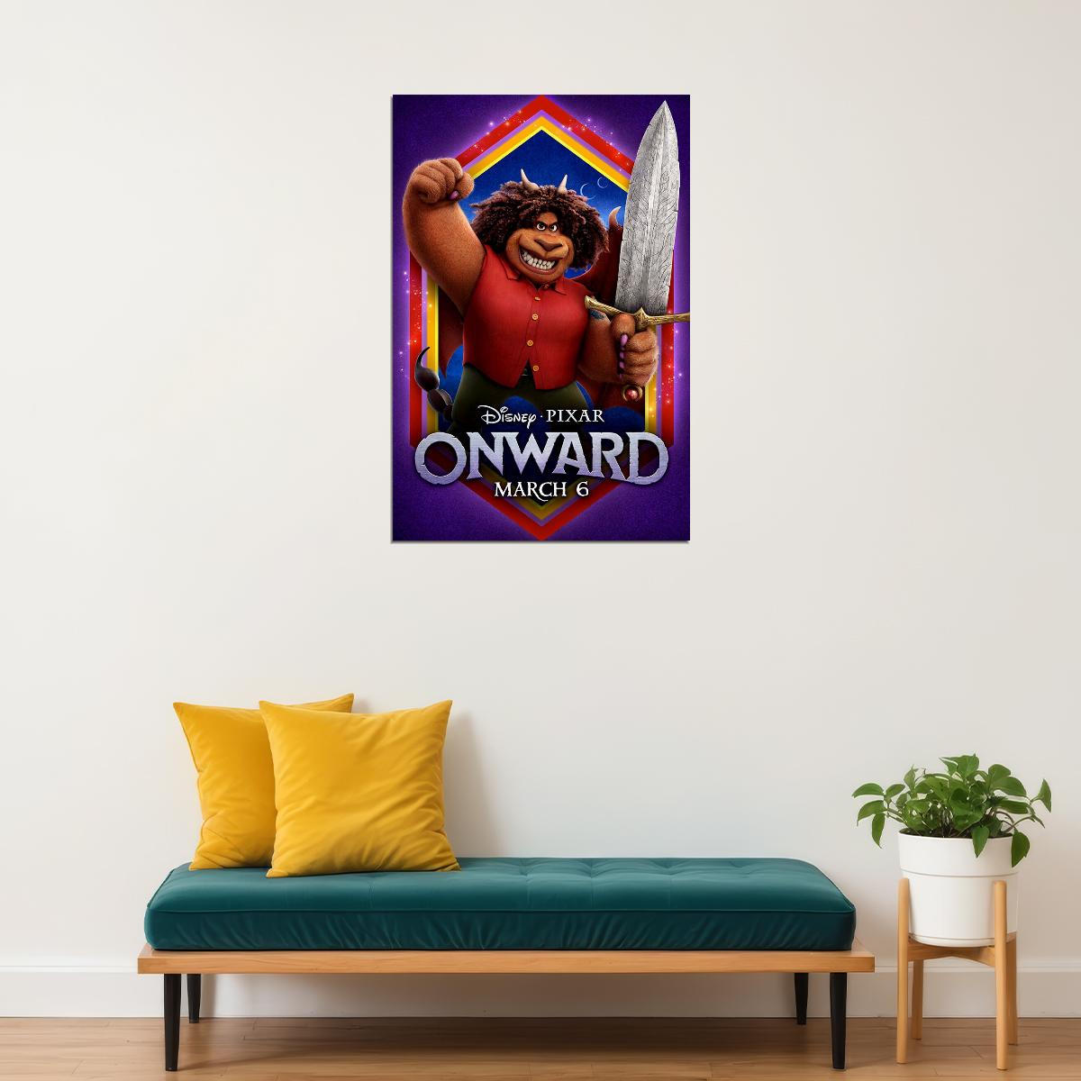 Onward Movie Tom Holland Comedy Action Poster Wall Art Print Home Wall Decor - xonomax