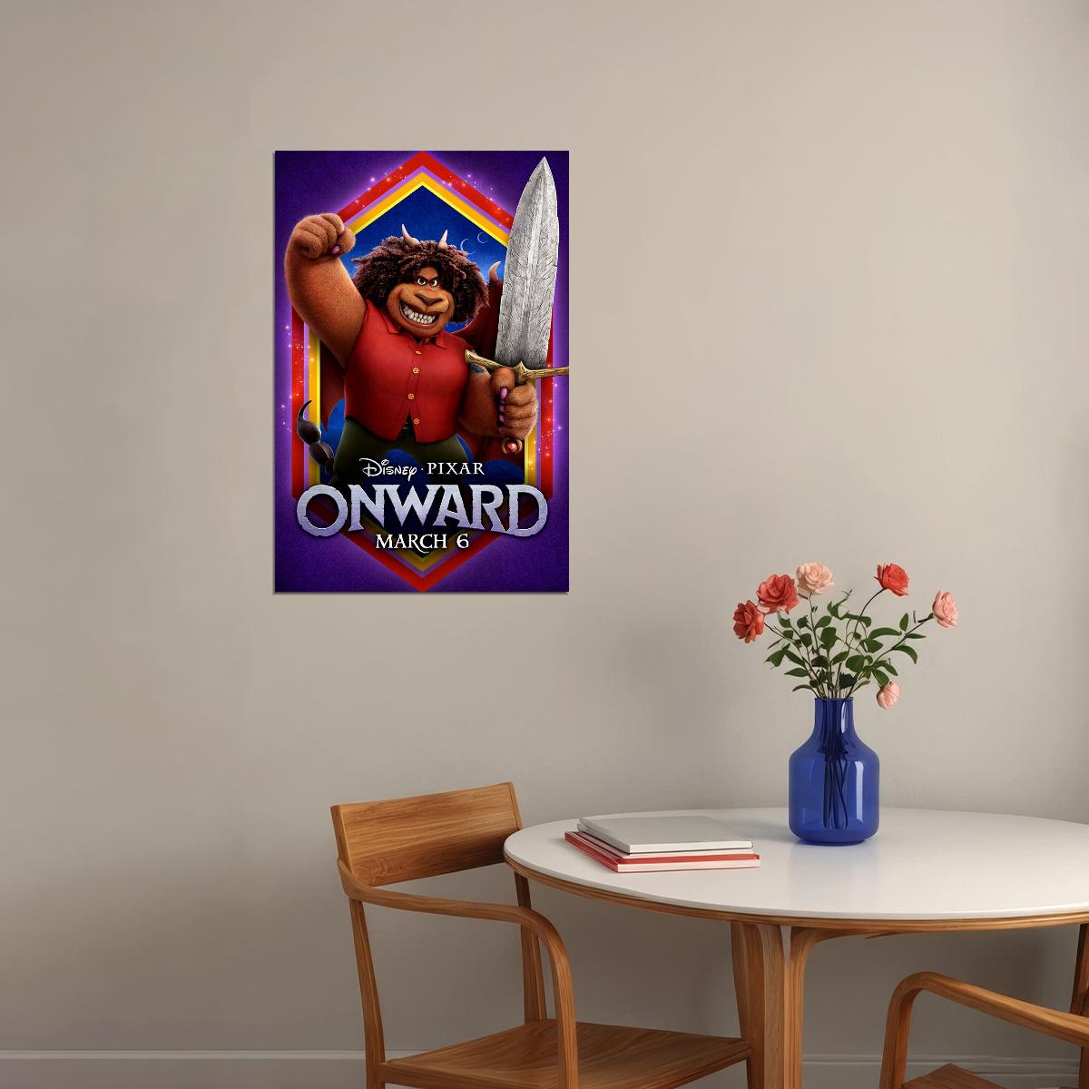 Onward Movie Tom Holland Comedy Action Poster Wall Art Print Home Wall Decor - xonomax