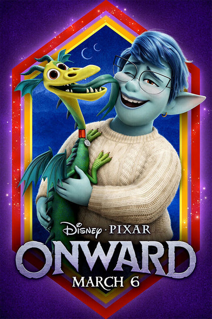 Onward Movie March Tom Holland Action Comedy Poster Wall Art Print Home Wall Decor - xonomax
