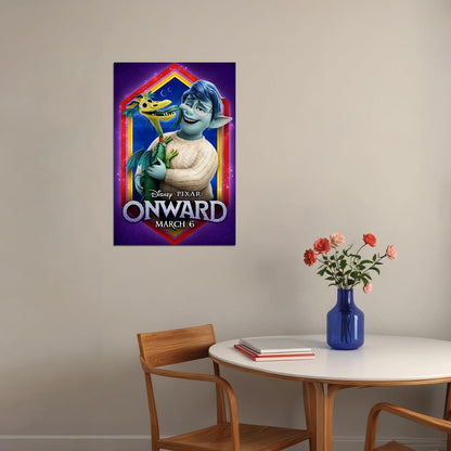 Onward Movie March Tom Holland Action Comedy Poster Wall Art Print Home Wall Decor - xonomax
