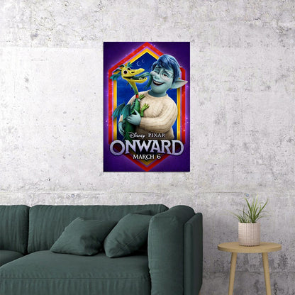 Onward Movie March Tom Holland Action Comedy Poster Wall Art Print Home Wall Decor - xonomax