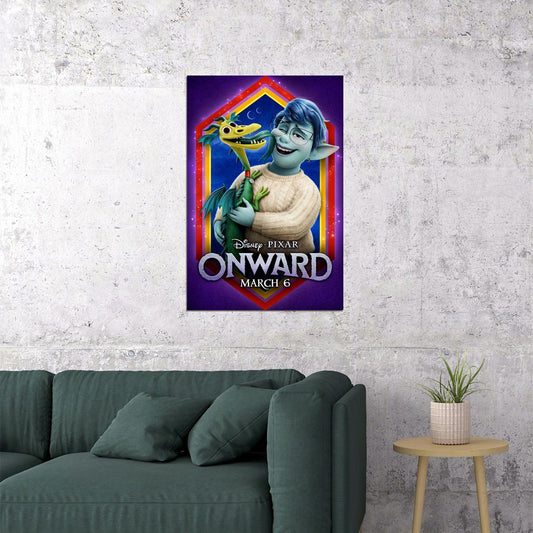 Onward Movie March Tom Holland Action Comedy Poster Wall Art Print Home Wall Decor - xonomax