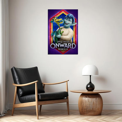Onward Movie March Tom Holland Action Comedy Poster Wall Art Print Home Wall Decor - xonomax