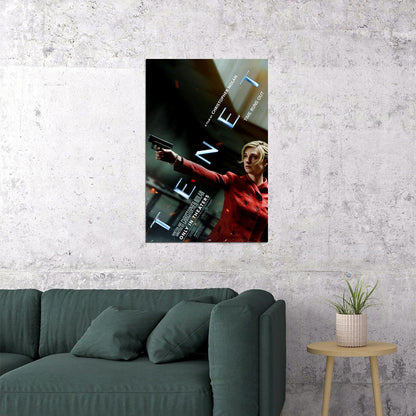 Tenet Movie Time Runs Out Thriller Poster Wall Art Print Home Wall Decor - xonomax