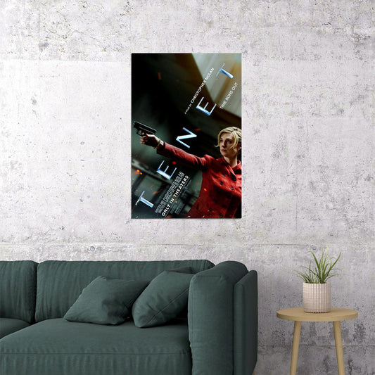 Tenet Movie Time Runs Out Thriller Poster Wall Art Print Home Wall Decor - xonomax