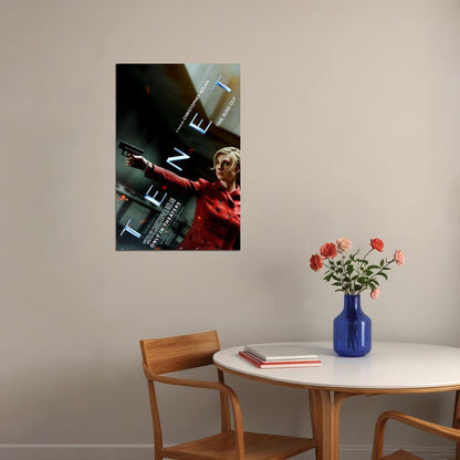 Tenet Movie Time Runs Out Thriller Poster Wall Art Print Home Wall Decor - xonomax