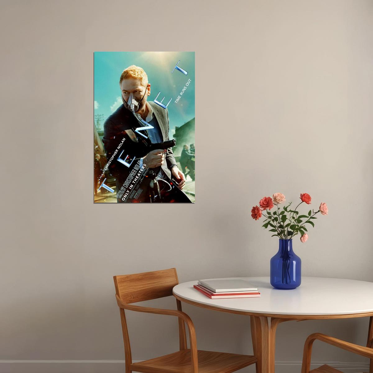 Tenet Movie Time Runs Out Science Fiction Poster Wall Art Print Home Wall Decor - xonomax