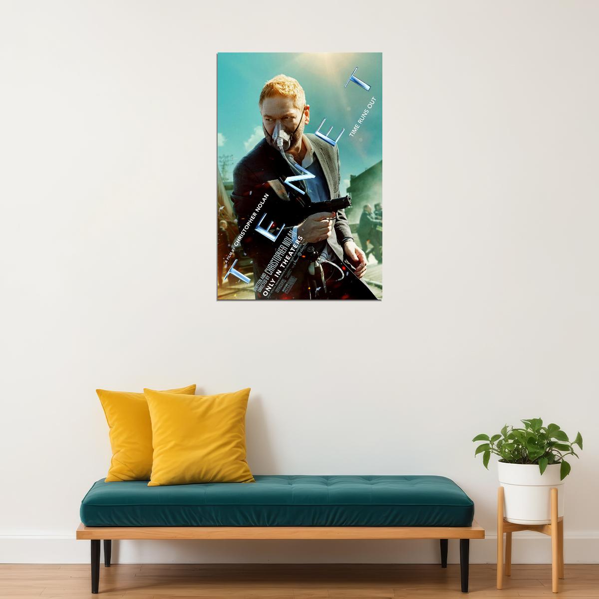 Tenet Movie Time Runs Out Science Fiction Poster Wall Art Print Home Wall Decor - xonomax