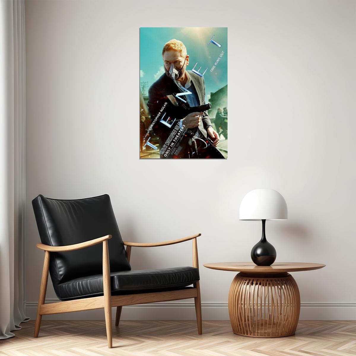 Tenet Movie Time Runs Out Science Fiction Poster Wall Art Print Home Wall Decor - xonomax
