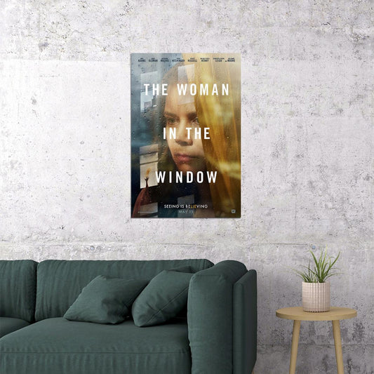 The Woman In The Window Movie Amy Adams Gary Oldman Poster Wall Art Print Home Wall Decor - xonomax