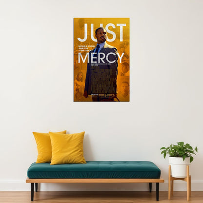 Just Mercy Movie Brie Larson Crime Biography Poster Wall Art Print Home Wall Decor - xonomax