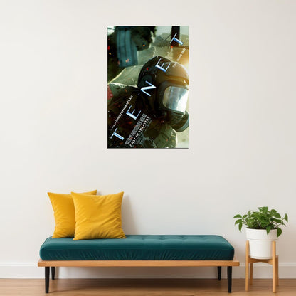 Tenet Movie 2020 Time Runs Out Action Thriller Poster Wall Art Print Home Wall Decor - xonomax